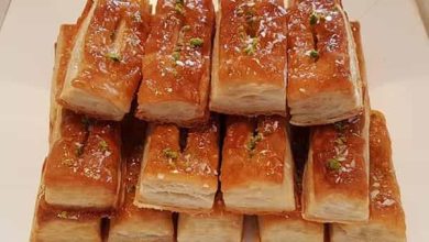 ساده ترین روش تهیه شیرینی زبان خانگی خوشمزه با خمیر هزارلا!