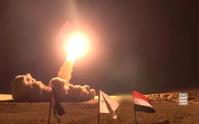 موشک دوم از یمن به سمت اراضی اشغالی شلیک شد!