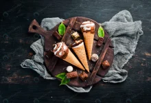 این تزئین کیک بستنی خوشمزه تابستانتان را زیباتر میکند+ فیلم