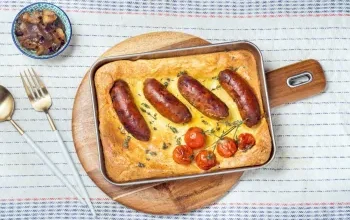 پودینگ سوسیس با نان تست در منزل