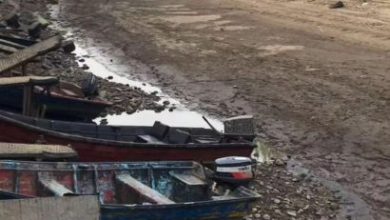 تصاویر تکان‌دهنده از رودخانه‌های خشک‌شده گیلان؛ قایق‌ها جای خود را به موتورها دادند + فیلم
