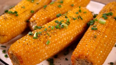 طرز تهیه بلال پنیری در هواپز؛ یک میان‌وعده سریع و خوشمزه