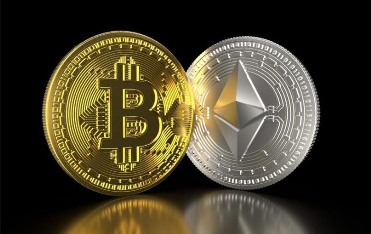 قیمت بیتکوین و اتریوم