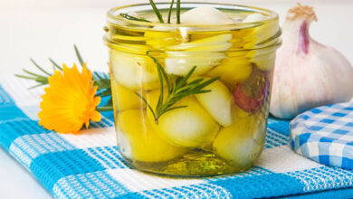 نگهداری سیر در روغن