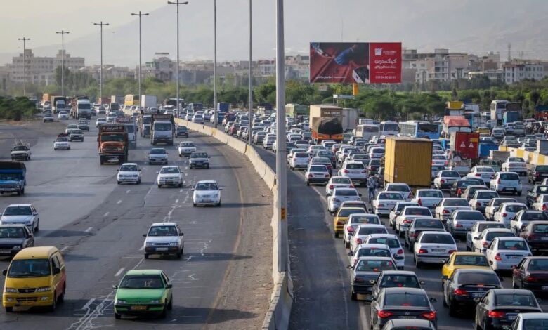 ترافیک سنگین در آزادراه تهران–کرج؛ گزارش تازه از محور چالوس