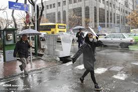 بارش باران تهران
