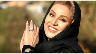 نسرین مقانلو در کنار سهراب پاکزاد