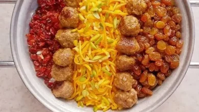 کشمش پلو شیرازی