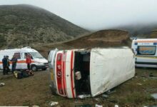 واژگونی مینی‌بوس