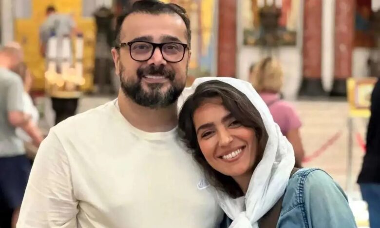 سپند امیرسلیمانی با دلنوشتهای همسرش را در روز مادر غافلگیر کرد