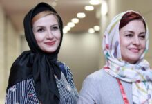 تصویری از حضور ملیکا و مریلا زارعی در کافه