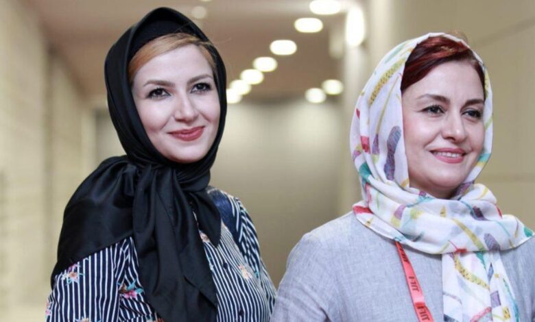 تصویری از حضور ملیکا و مریلا زارعی در کافه