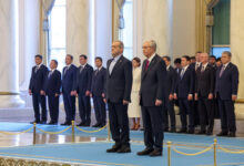 استقبال رسمی از پزشکیان در کاخ ریاست‌جمهوری قزاقستان