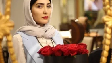 تصویر تازه خانم بازیگر با استایل کریسمسی