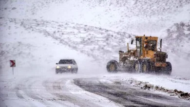 انسداد ۱۰ جاده در کشور به دلیل برف و باران